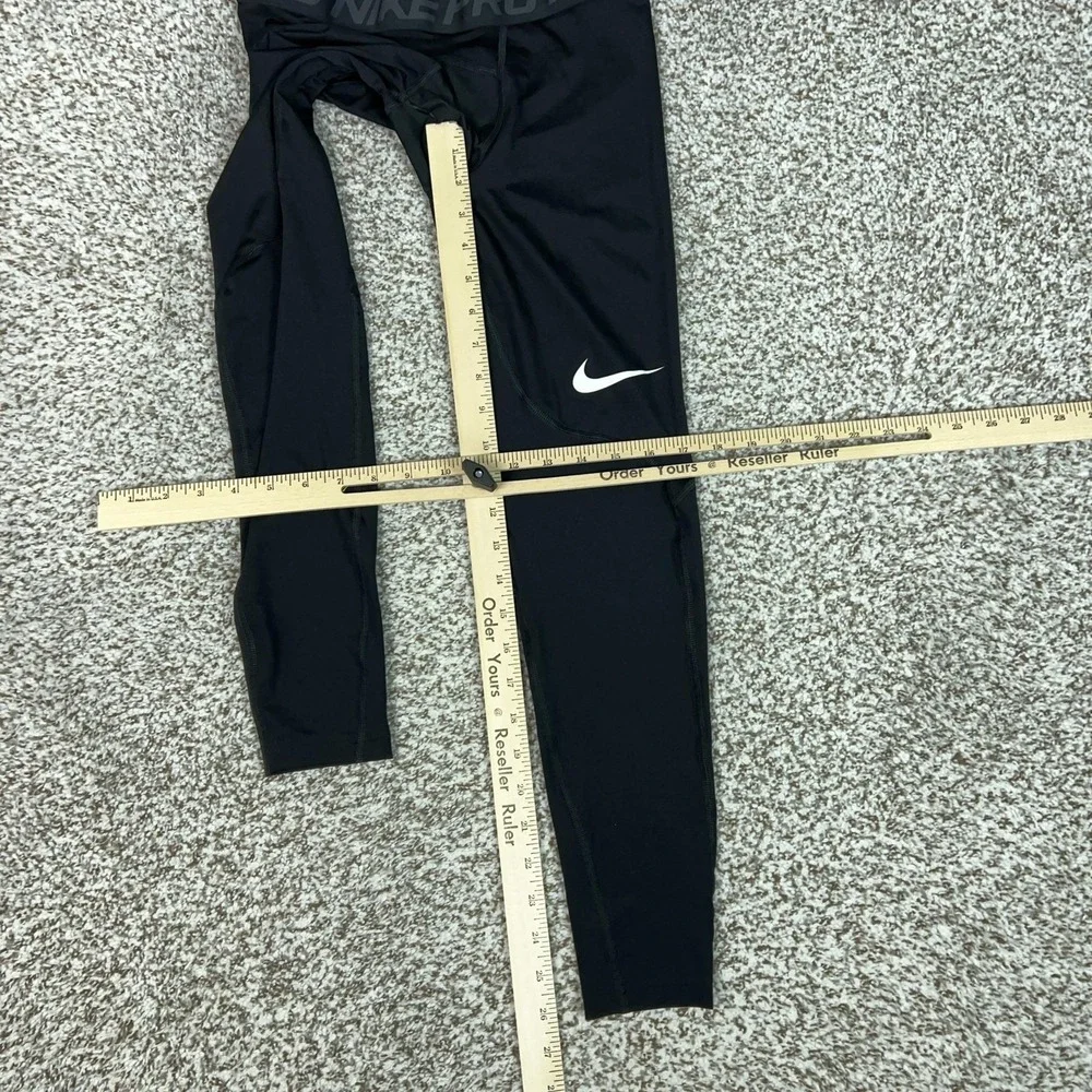 Nike Pro Pants Mens Medium Black Dri FIT Compression Leggings Running Gym Sport